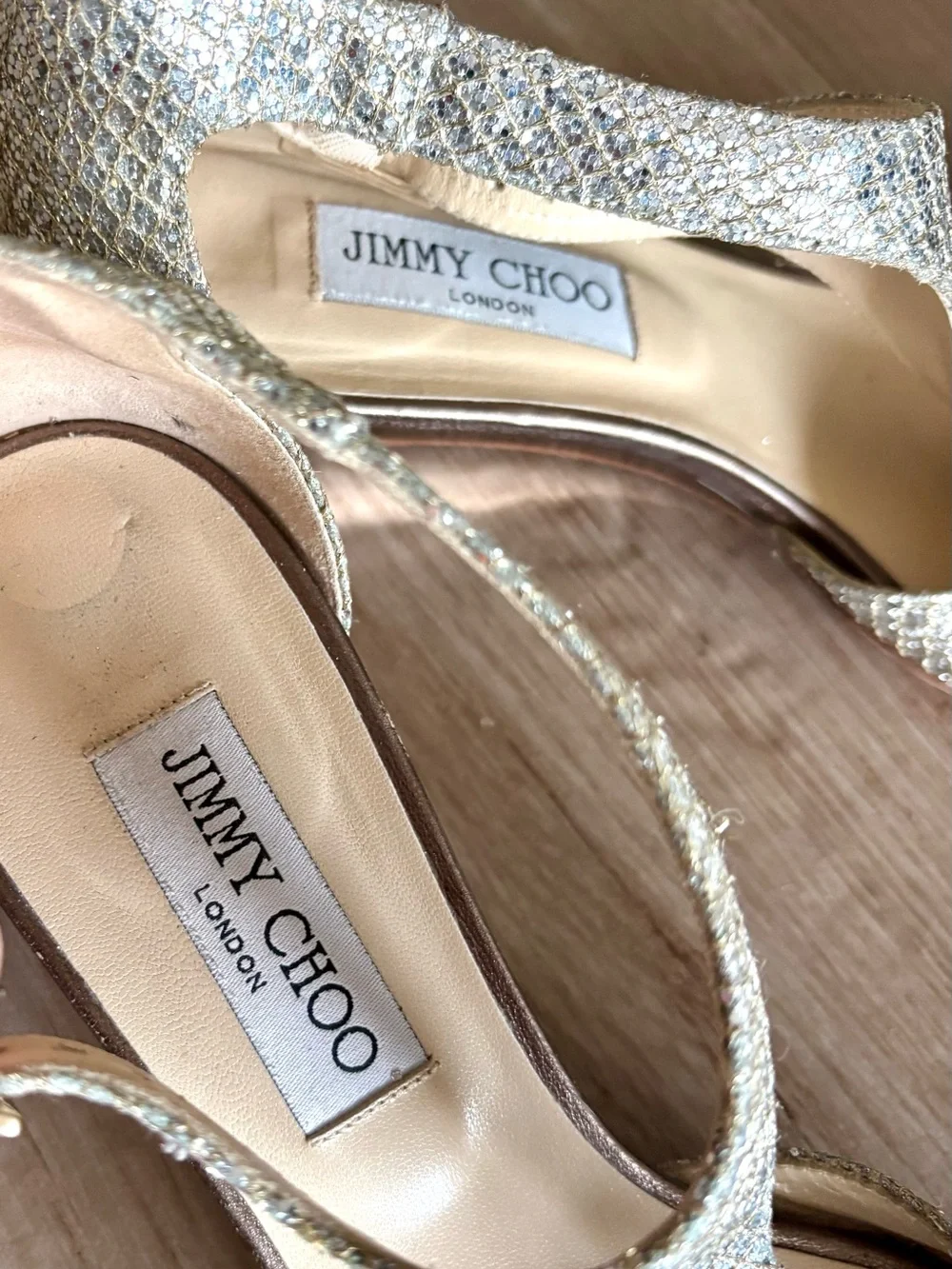 VTG Jimmy Choo Crystal Sandal